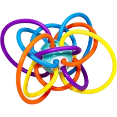 Baby Silicone Manhattan Ball Bright Color Hand Teether - 1 Pc - Rokomari